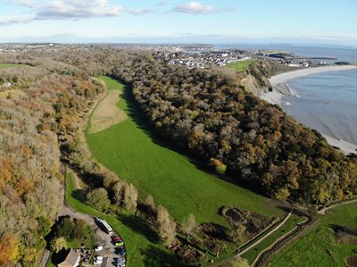 Porthkerry Woodlands Drone View